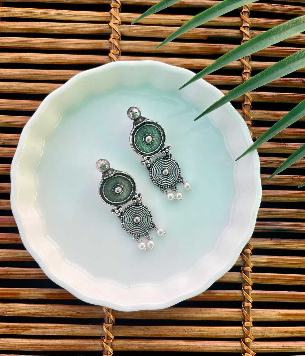 German Silver Earrings | Fashion Diaries