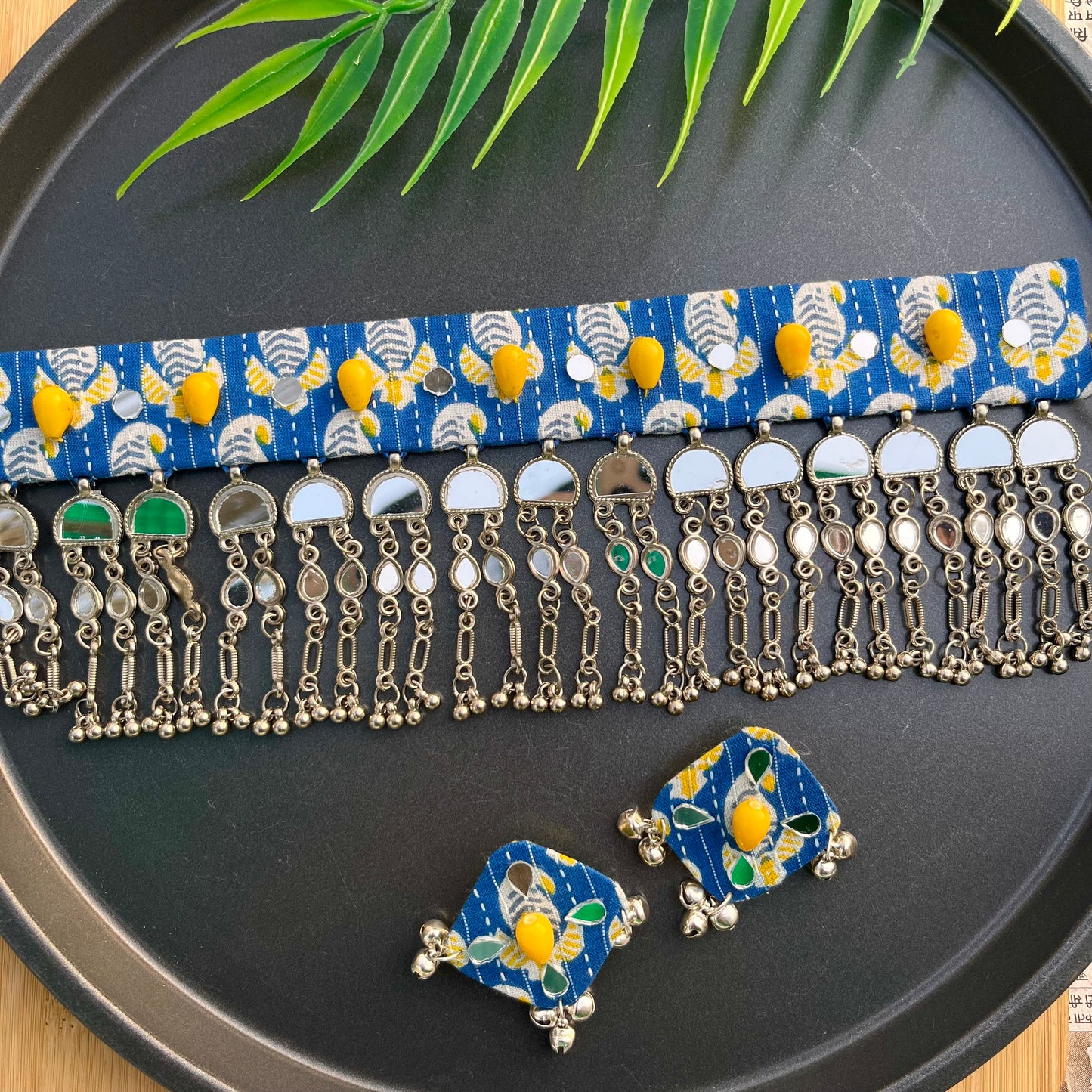 Indigo Sunshine Choker Set