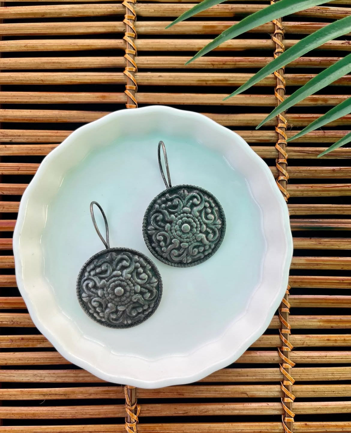 Black Metal Loop Earrings | Fashion Diaries