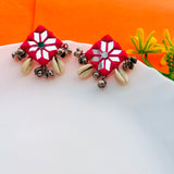 Kalika Mirror Earrings For Navratri