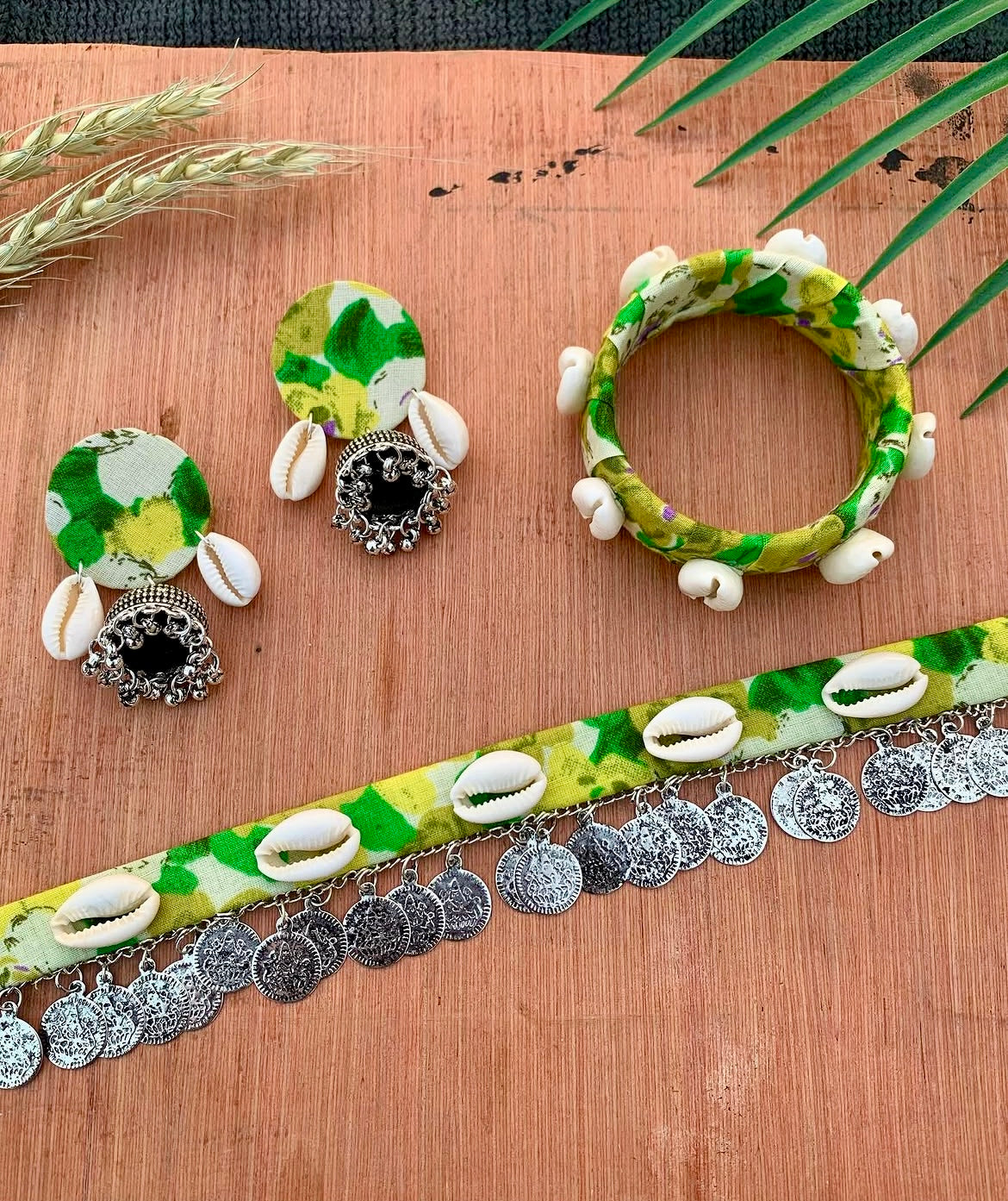 Lime Green Choker Set
