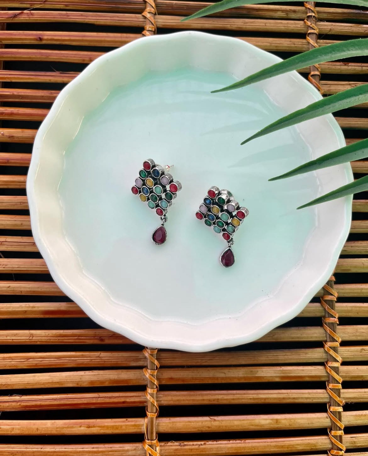 German Silver Drop Earrings | Fashion Diaries