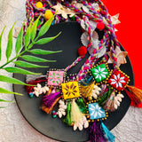 Gulabo Mirror Tassel Paranda Hair Accessory