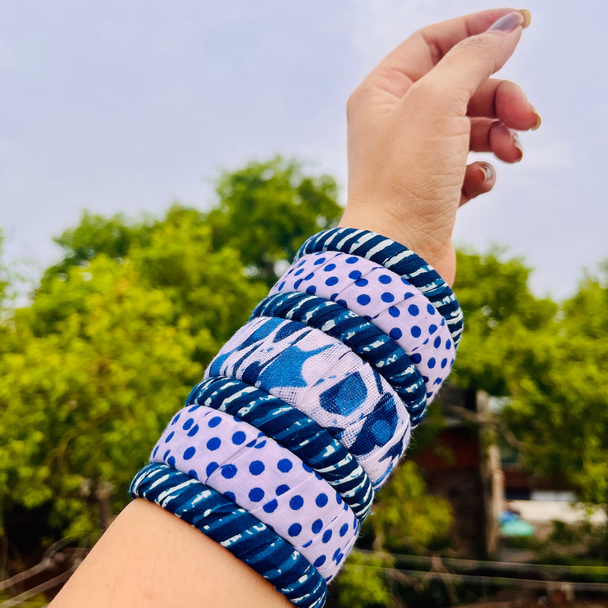 Indigo Bangle Set