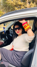 Bold & Beautiful Resin Bangle Stack