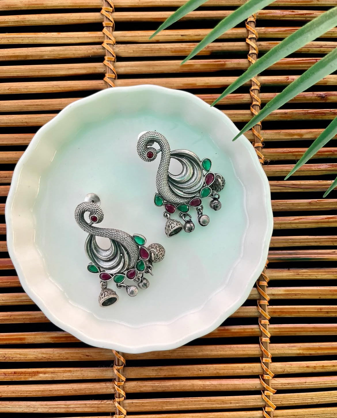 German Silver Swan Danglers | Fashion Diaries