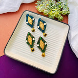 Ethnic Ikkat Earrings