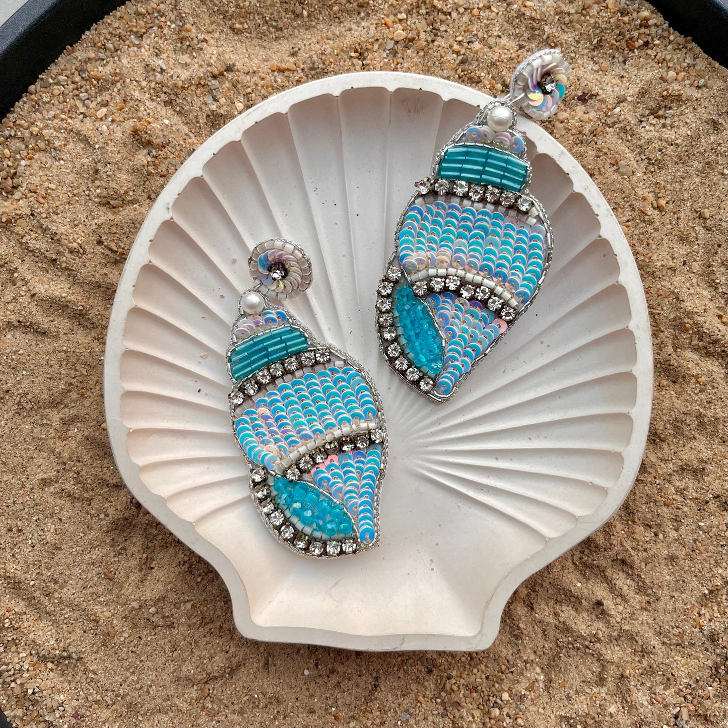 Ivory Conch Earrings