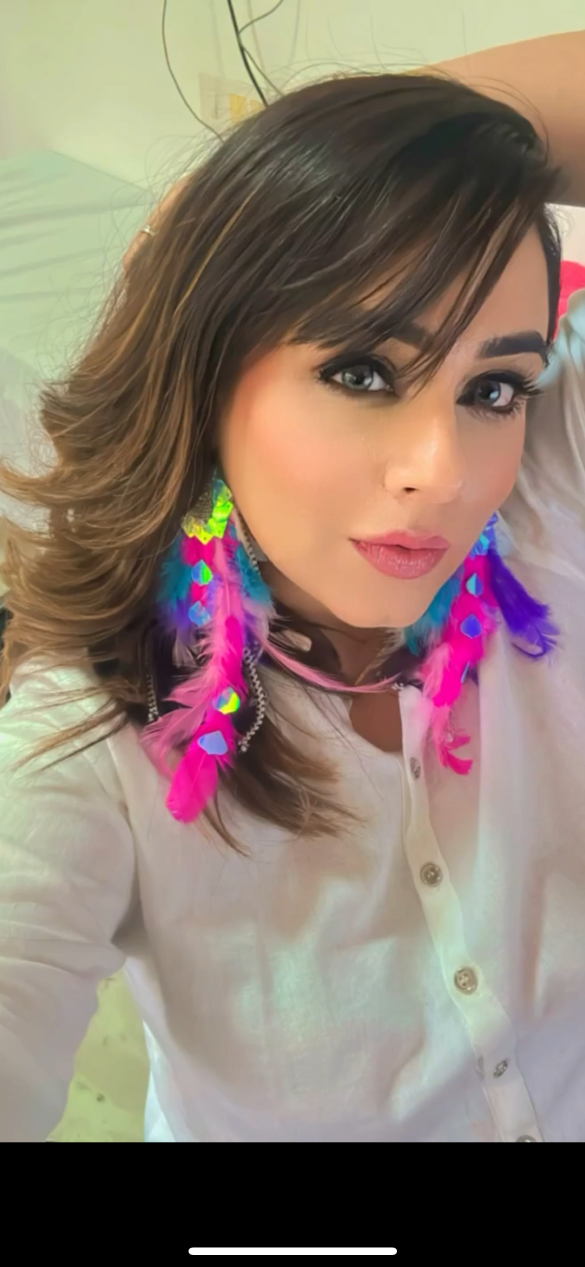 Bohemian Oversized Feather Earrings