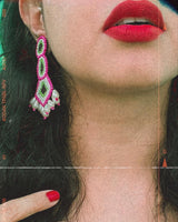 Long Evil Eye Earrings image 2