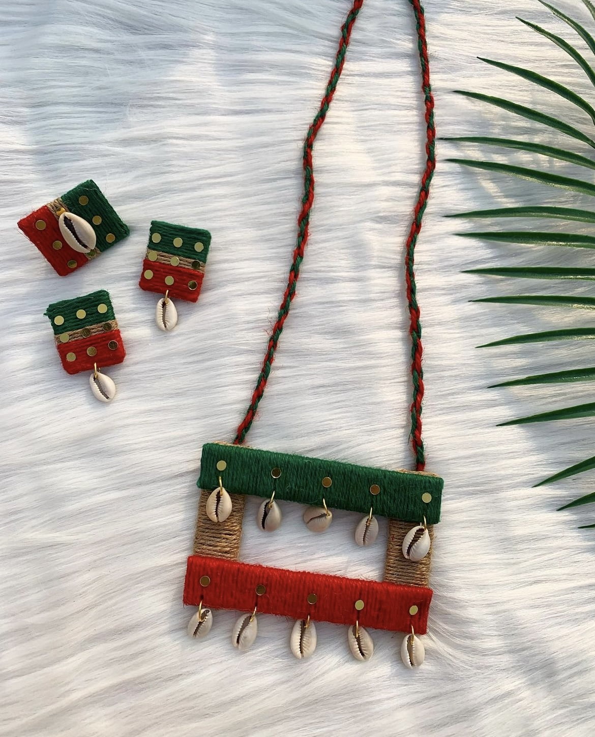 Colorful Jute Neckpiece Combo image 0