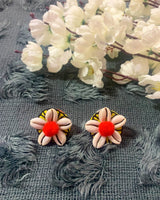 Floral Shell Studs & Ring image 2