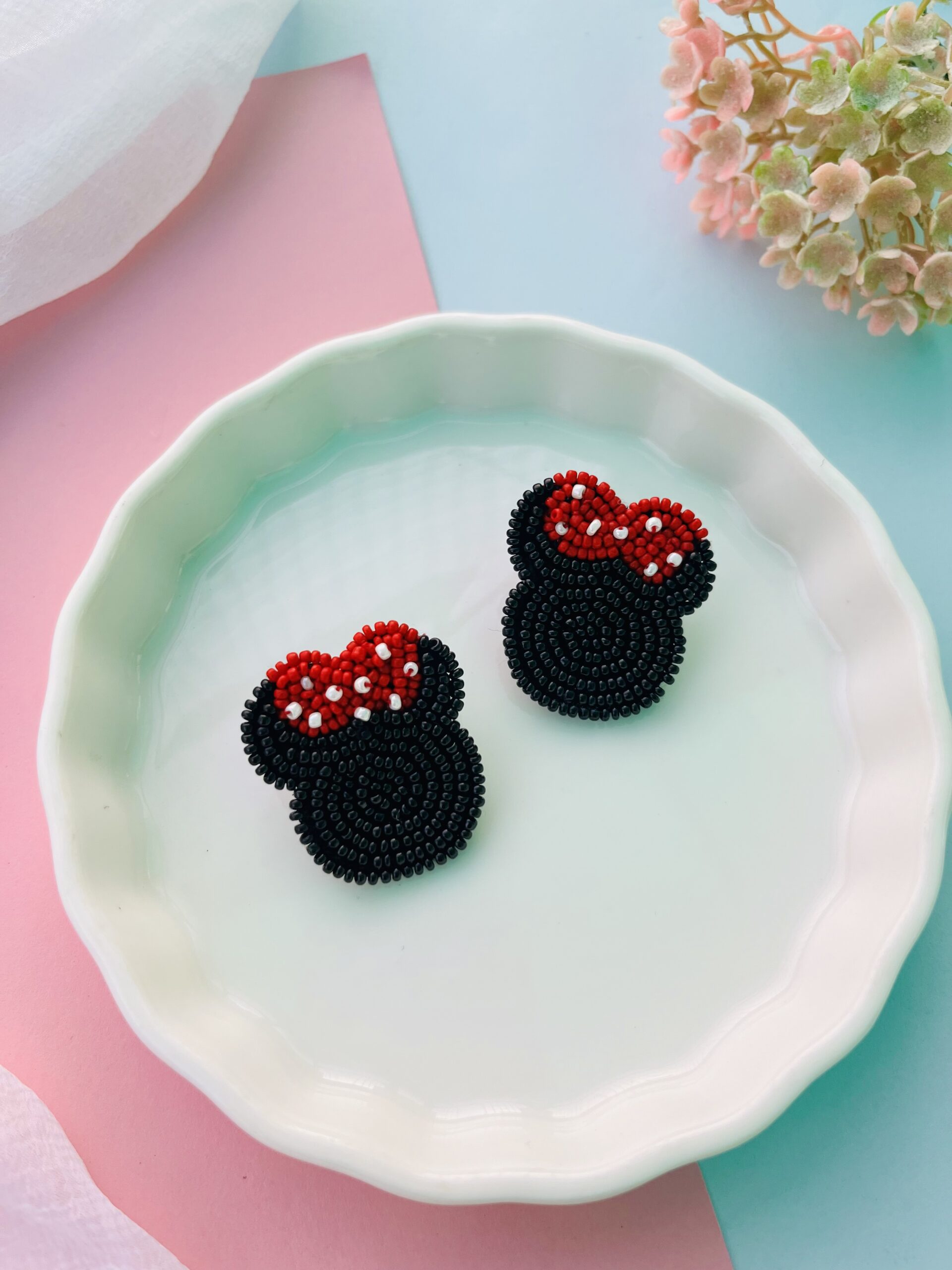 Adorable Beaded Studs- ll image 1