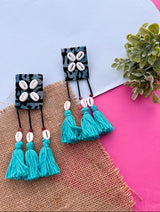 Printed Shell Earrings image 1