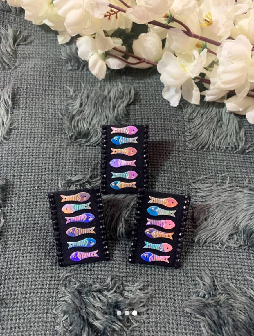 Quirky Fish Studs & Ring image 0