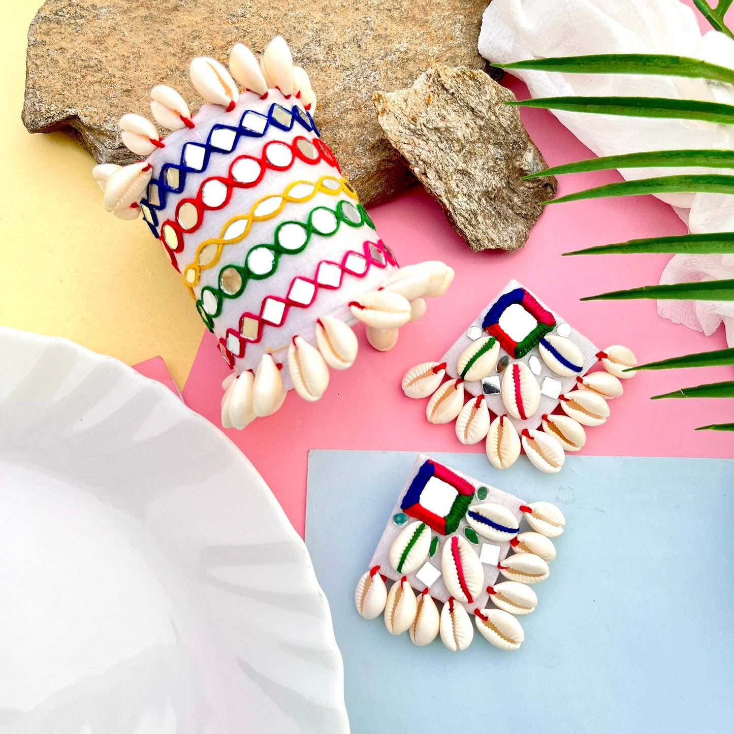 Garba Handcuff and Earrings Combo image 0