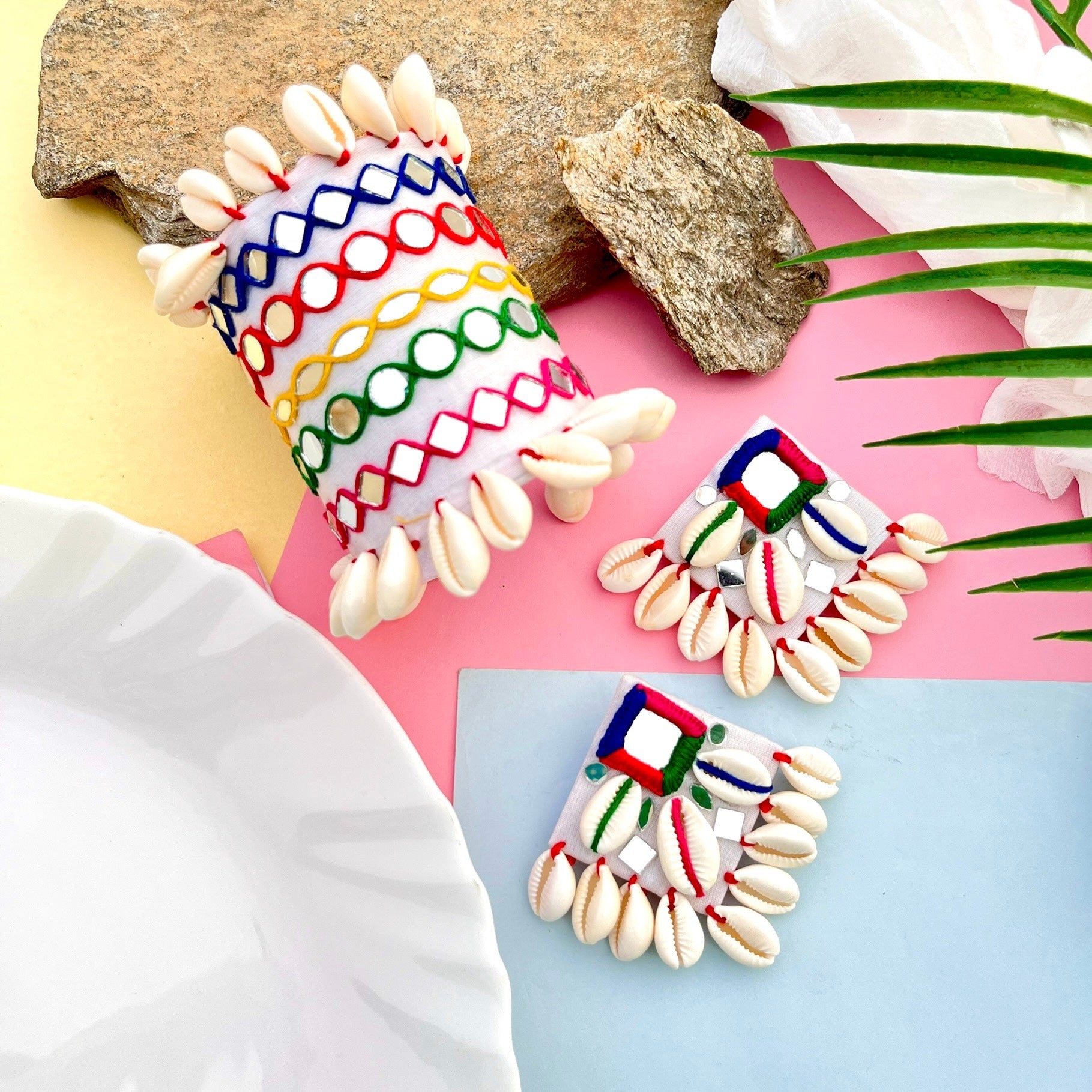 Garba Handcuff and Earrings Combo image 0