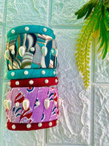 Printed Pearl Bangle Set image 2