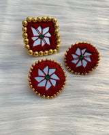 Mirror Tassel Neckpiece Combo image 2