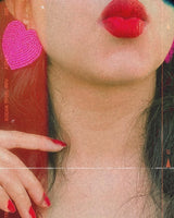 Oversized Heart Studs image 3