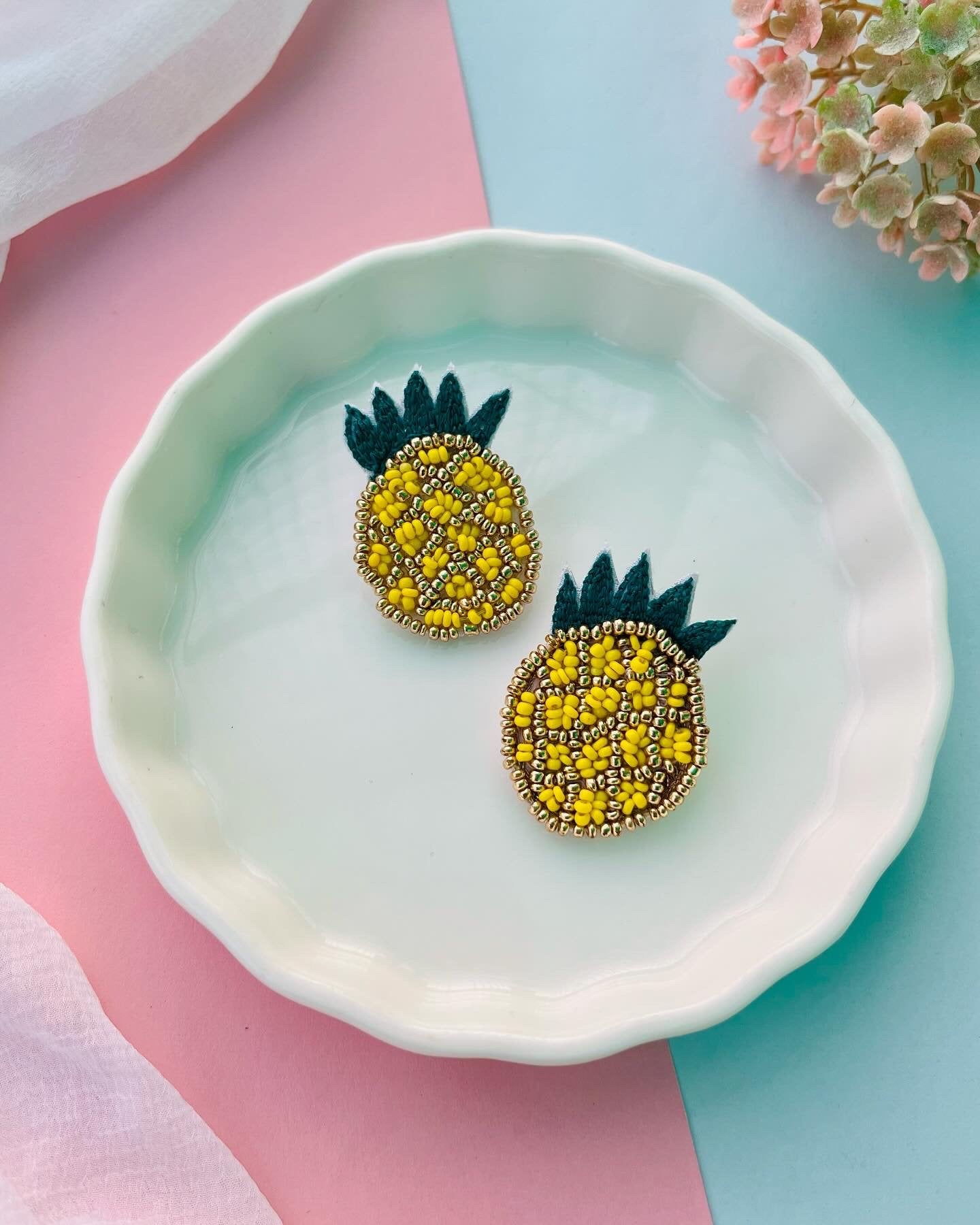 Adorable Beaded Studs-I image 4
