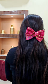 Dandiya Dazzle Bows- Pink image 1