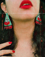 Triangle Evil Eye Earrings image 6