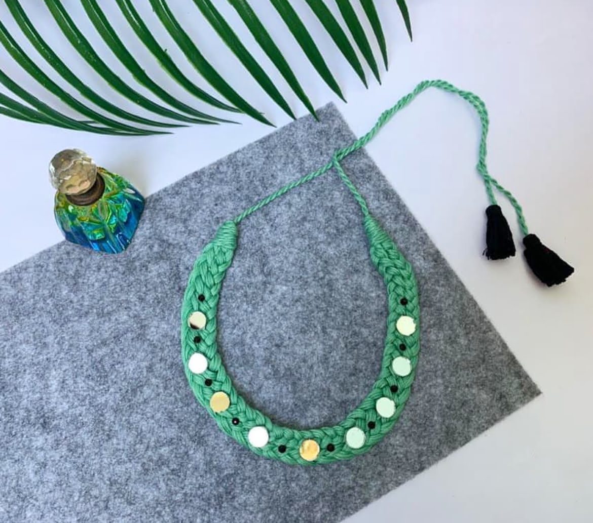 Braided Mirror Choker image 0