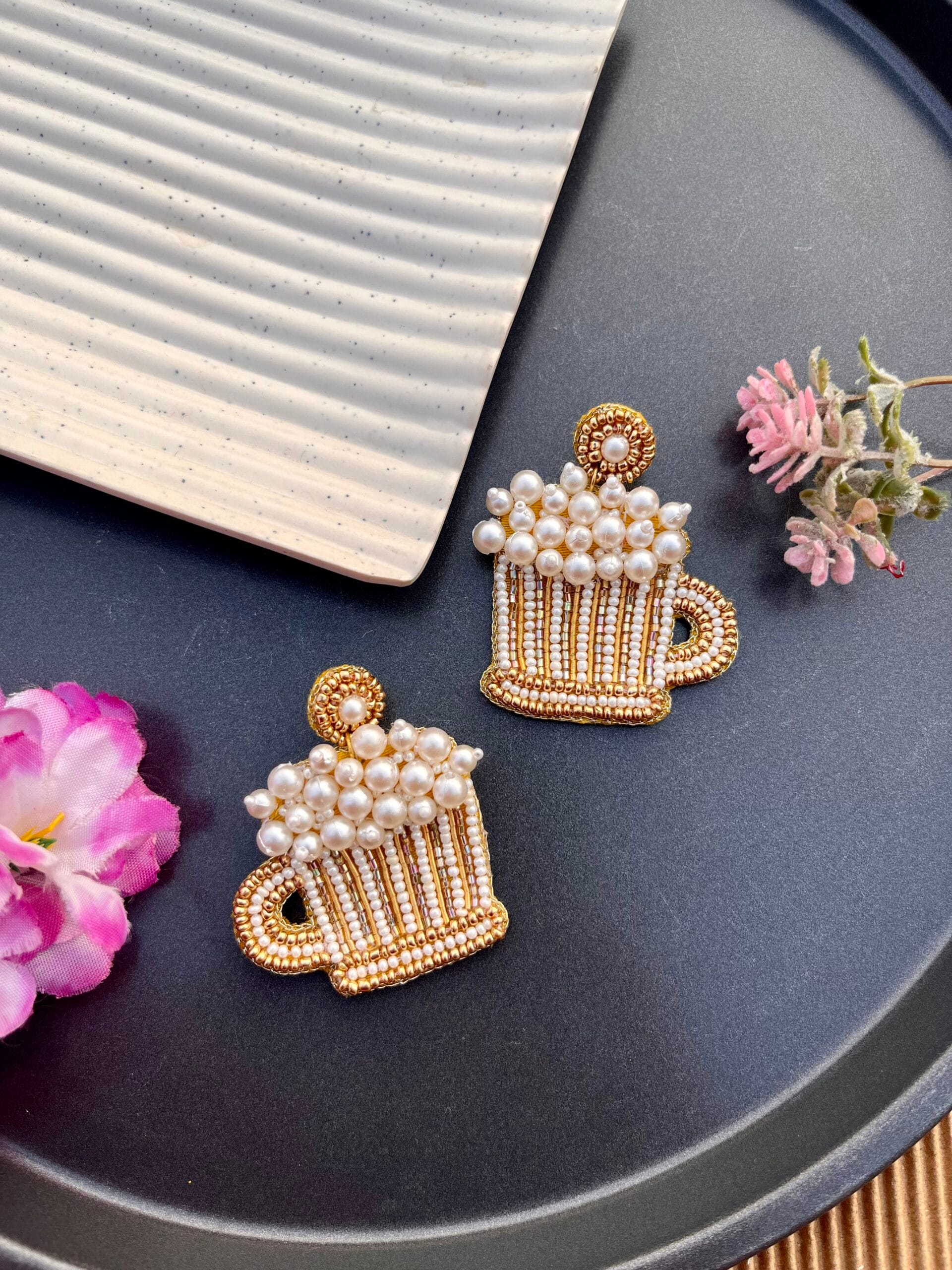 Beer Mug Earrings image 0