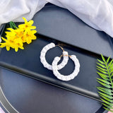 Pastel Macrame Hoops image 5