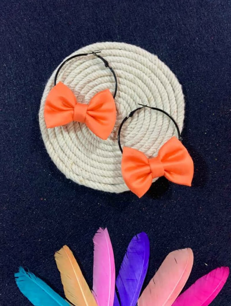 Mini Bow Hoops image 2