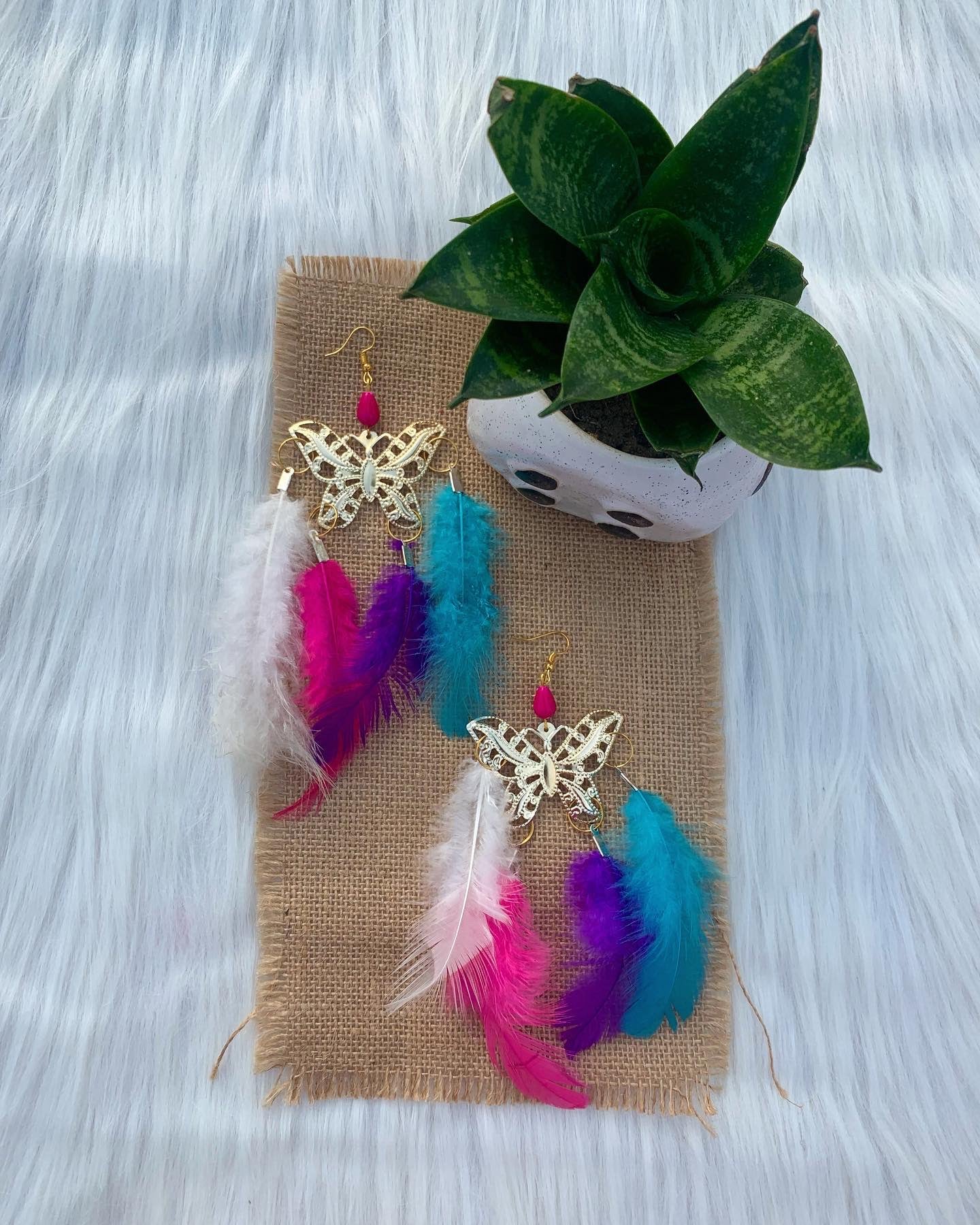 Bohemian Butterfly Earrings image 0