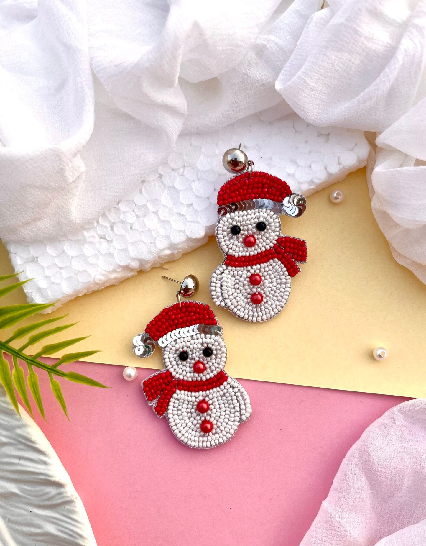 Snowman Earrings image 0