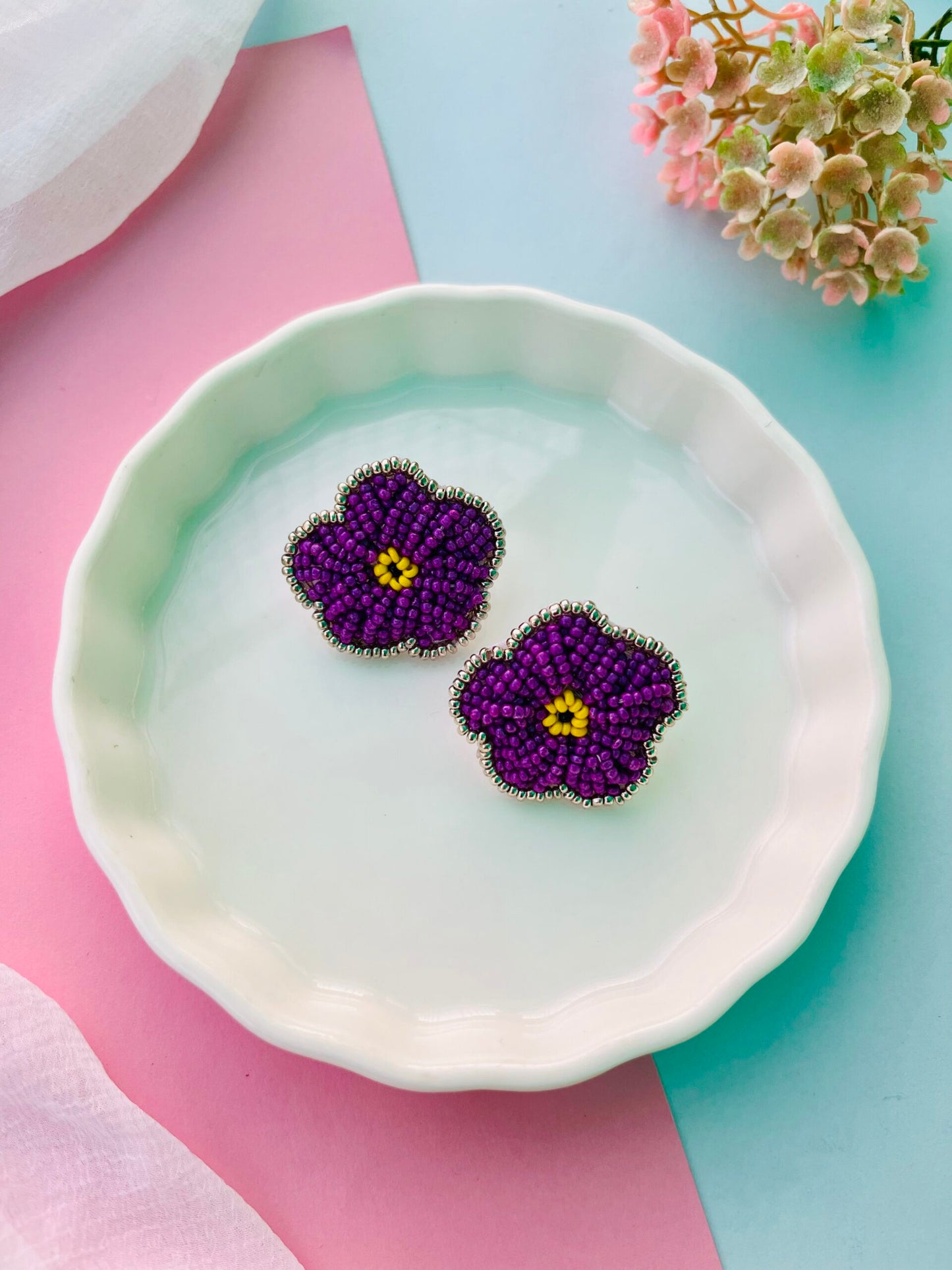 Adorable Beaded Studs-lll image 2