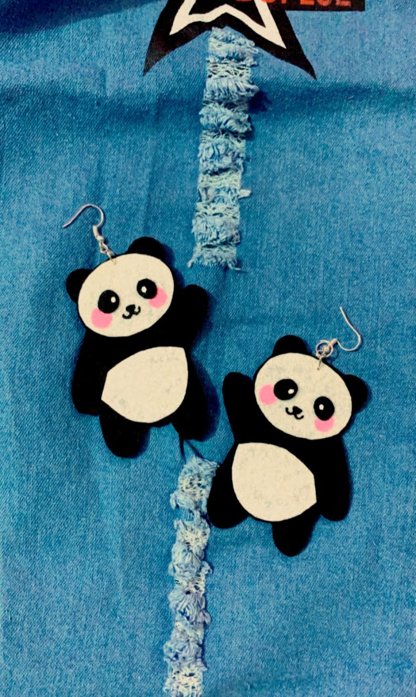 Supercute Panda Earrings image 0