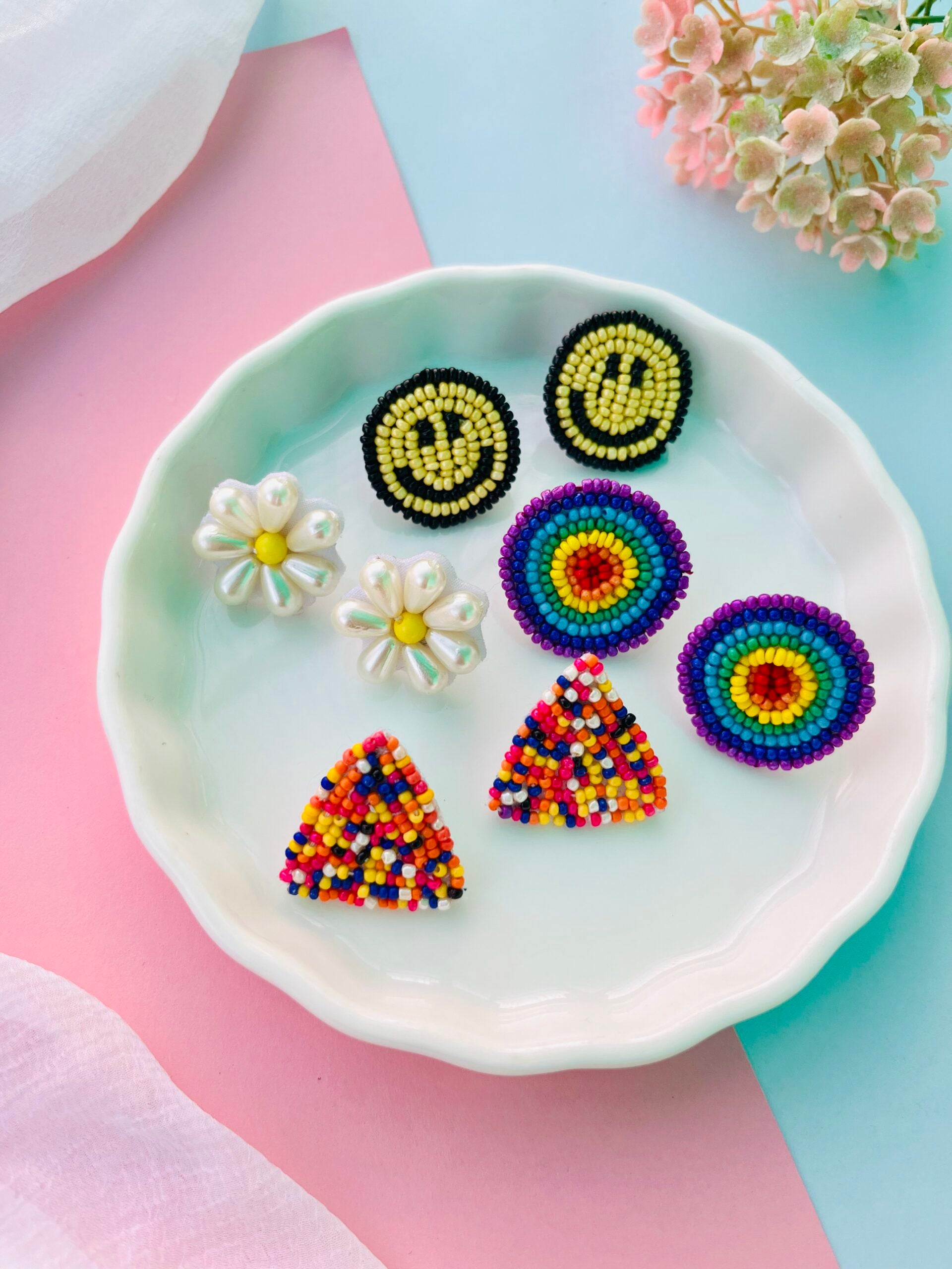 Adorable Beaded Studs-lV image 0