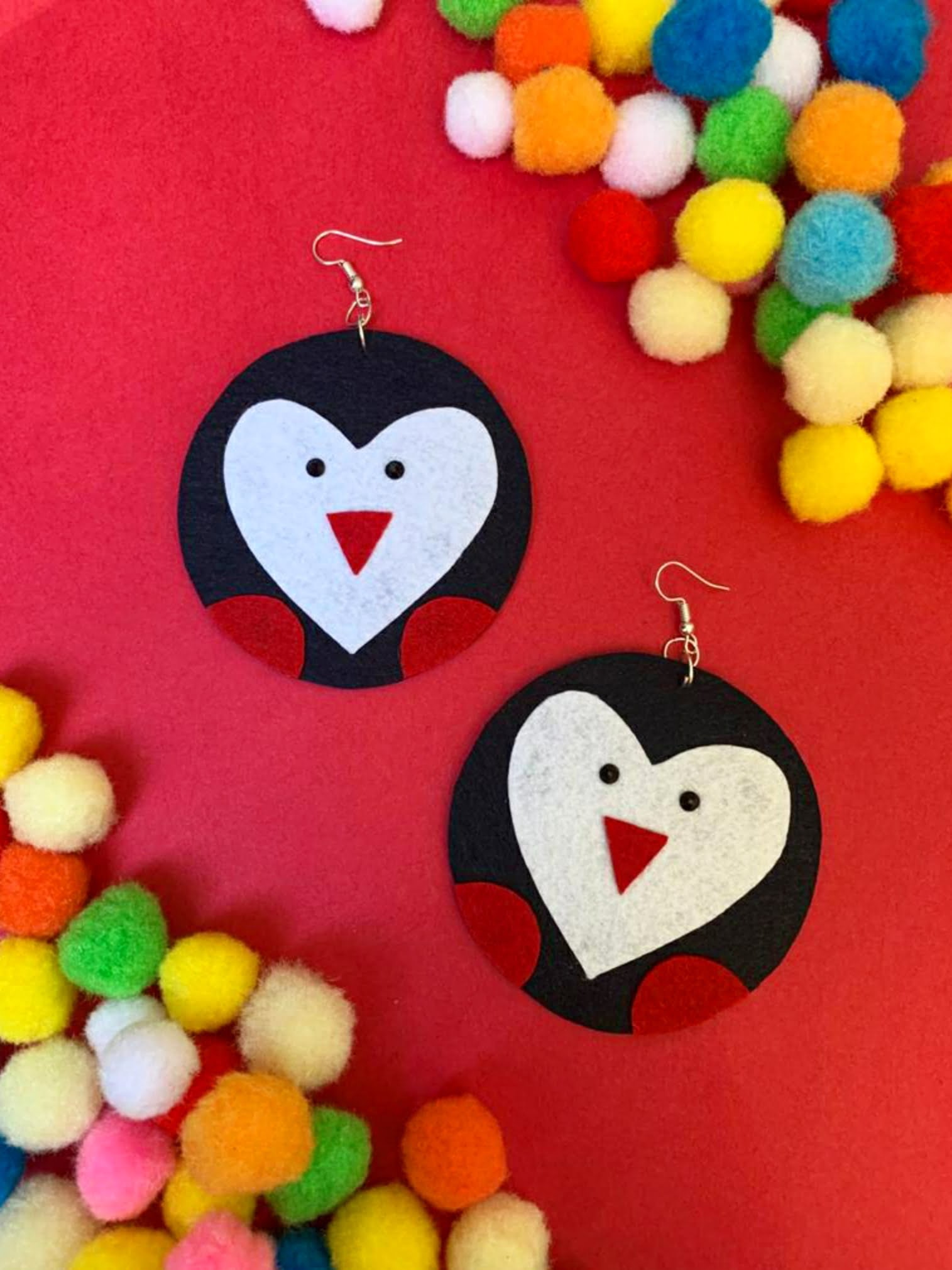 Chubby Penguin Earrings image 0