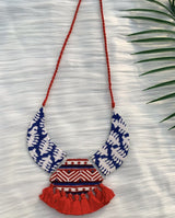 Printed Tassel Neckpiece Combo image 1