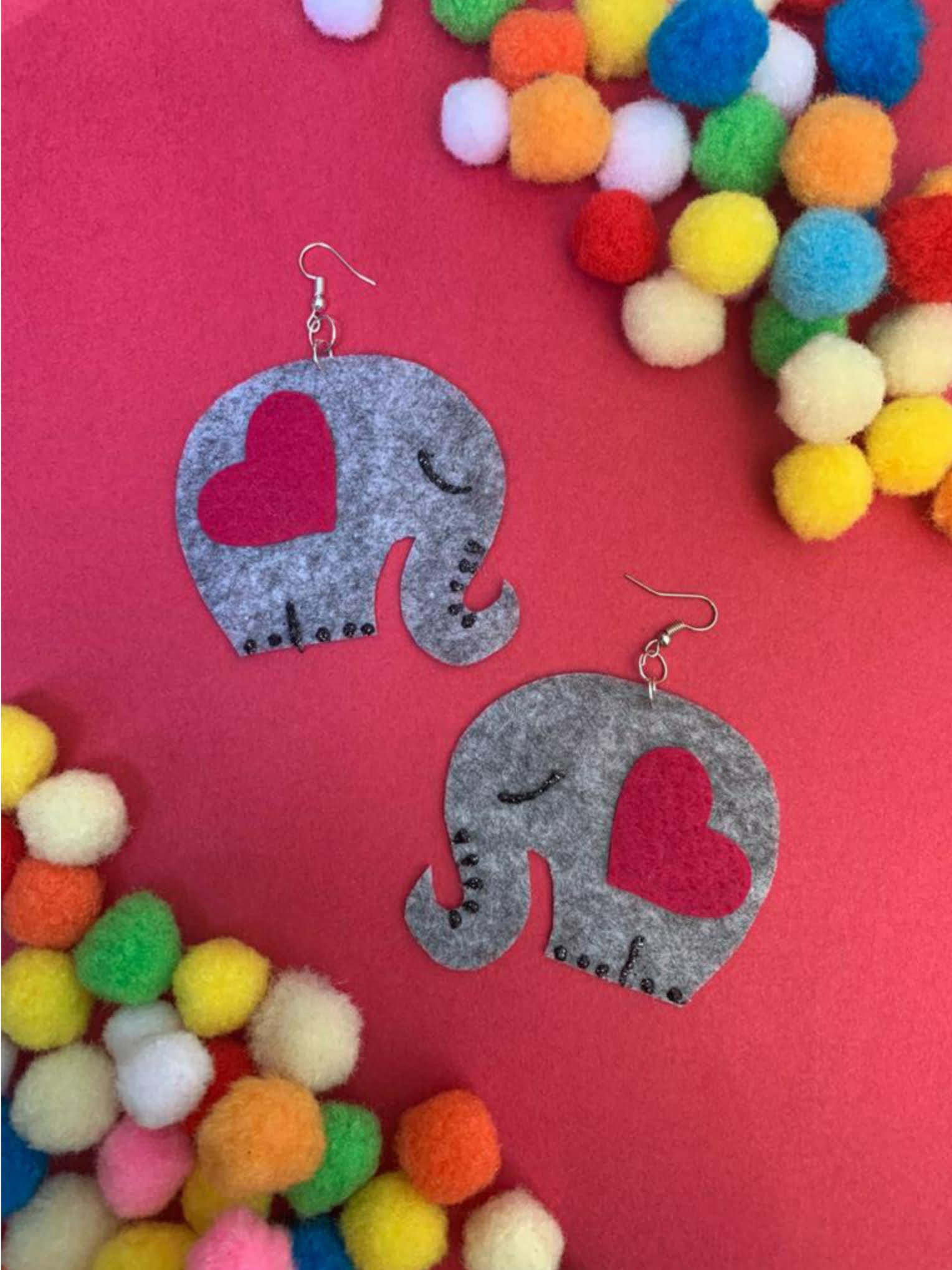 Cute Elephant Earrings image 0