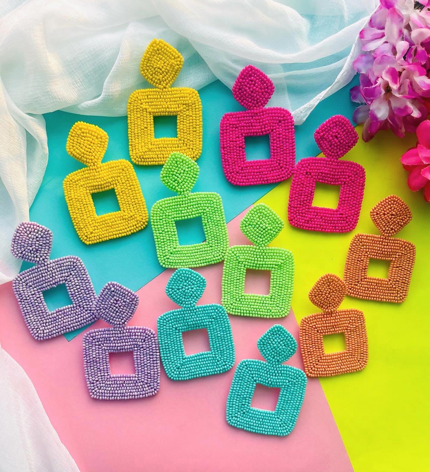 Radiant Neon Earrings image 0