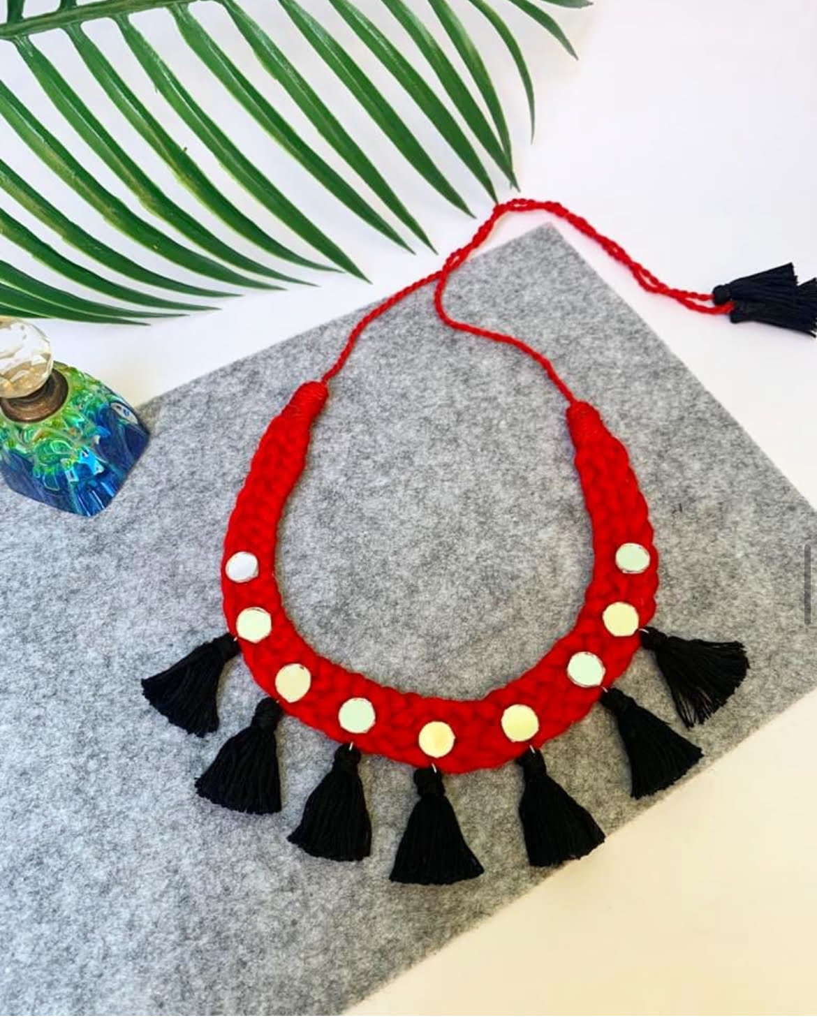 Braided Tassel Choker image 0