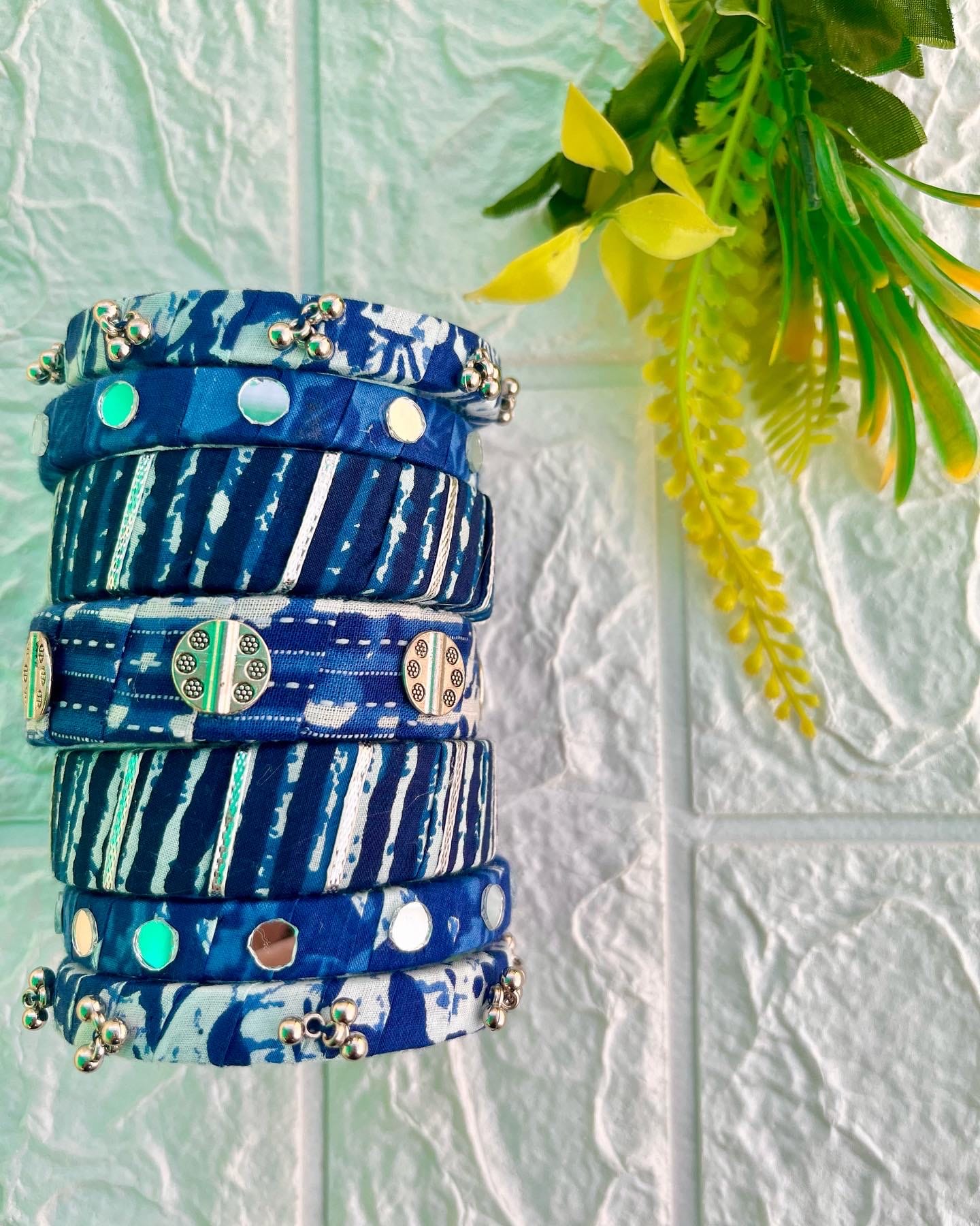 Indigo Bangle Set-Ill image 0