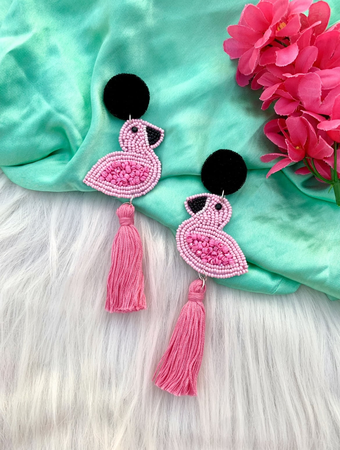 Gorgeous Flamingo Earrings image 0