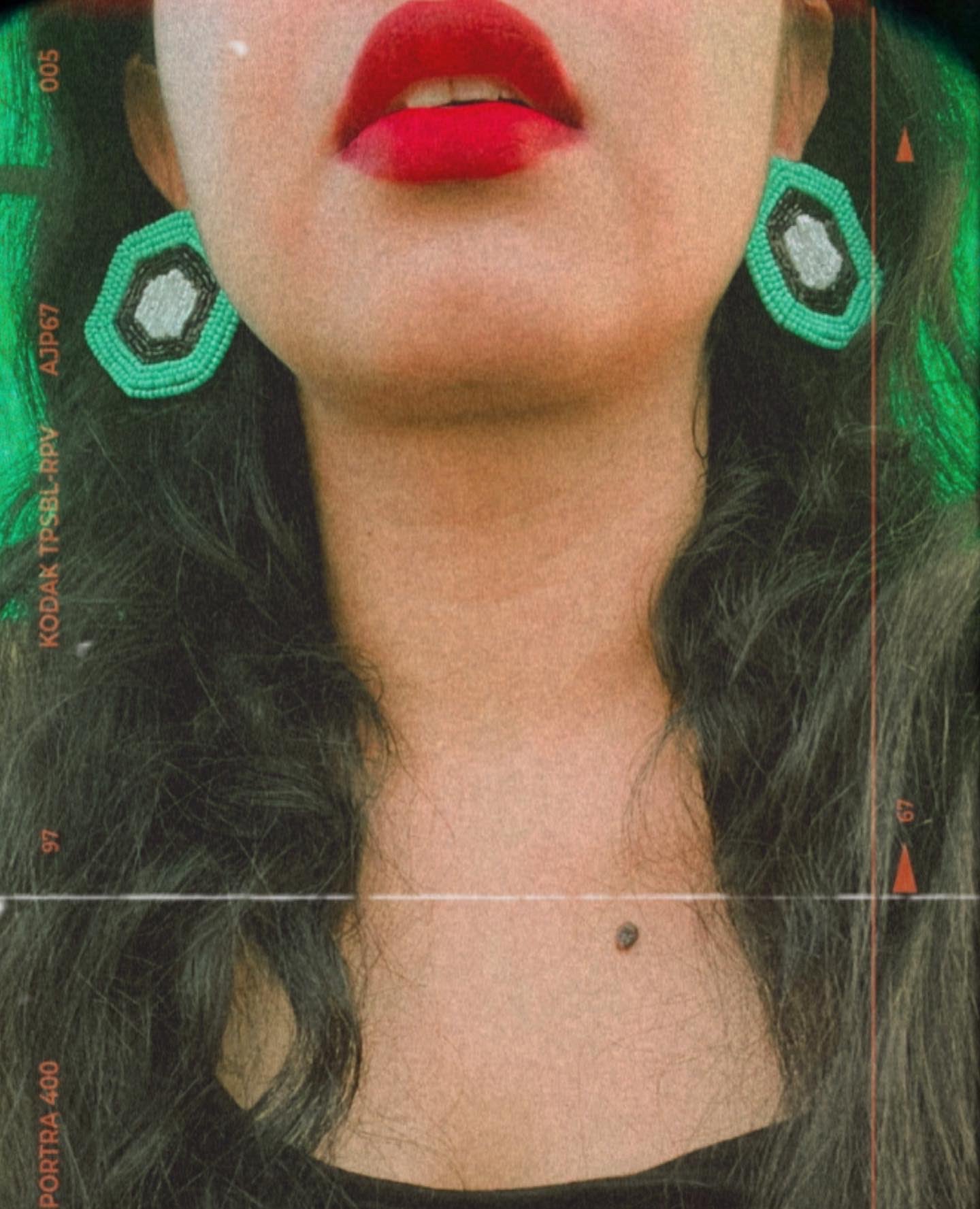 Neon  Hexagon Studs image 1