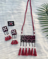 Script Print Neckpiece Combo image 0