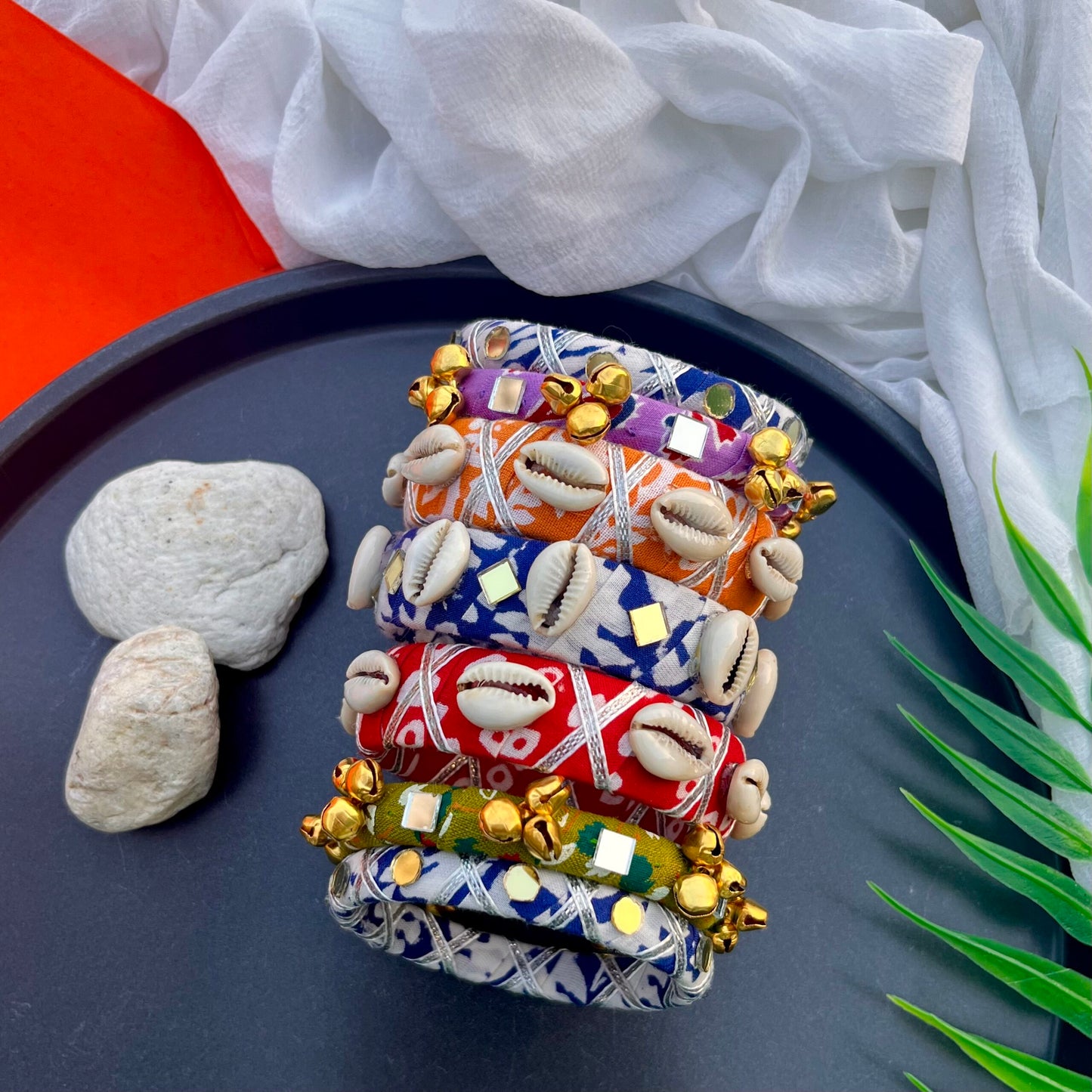 Multicolor Bangle Stack-I image 0