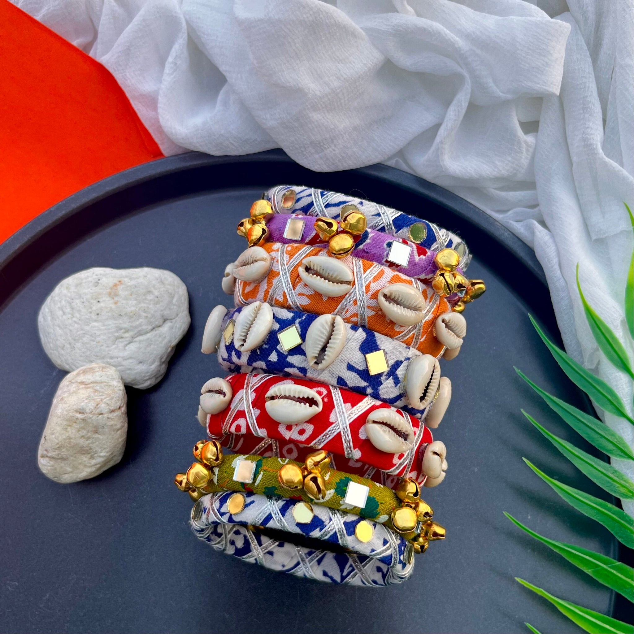 Multicolor Bangle Stack-I image 0