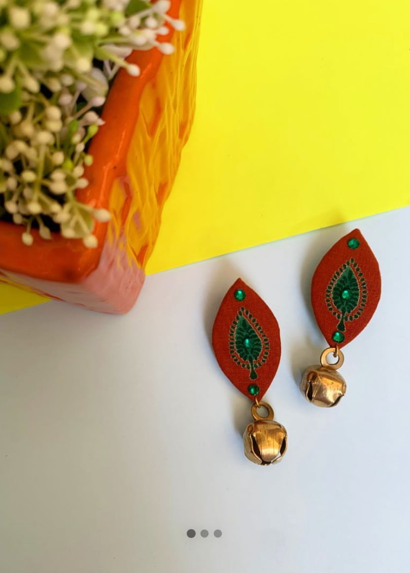 Brown Bell Earrings image 0