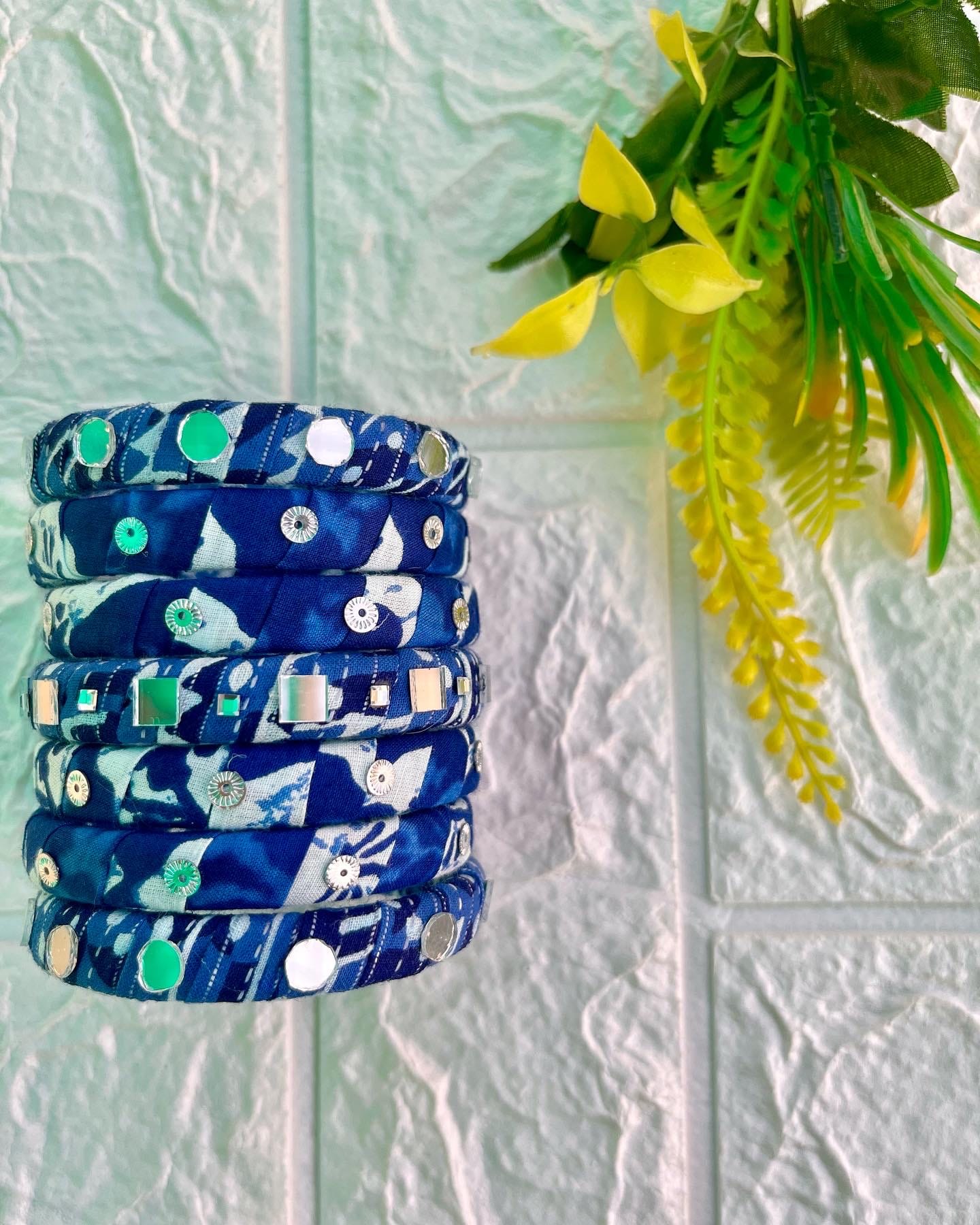 Indigo Bangle Set-Il image 0