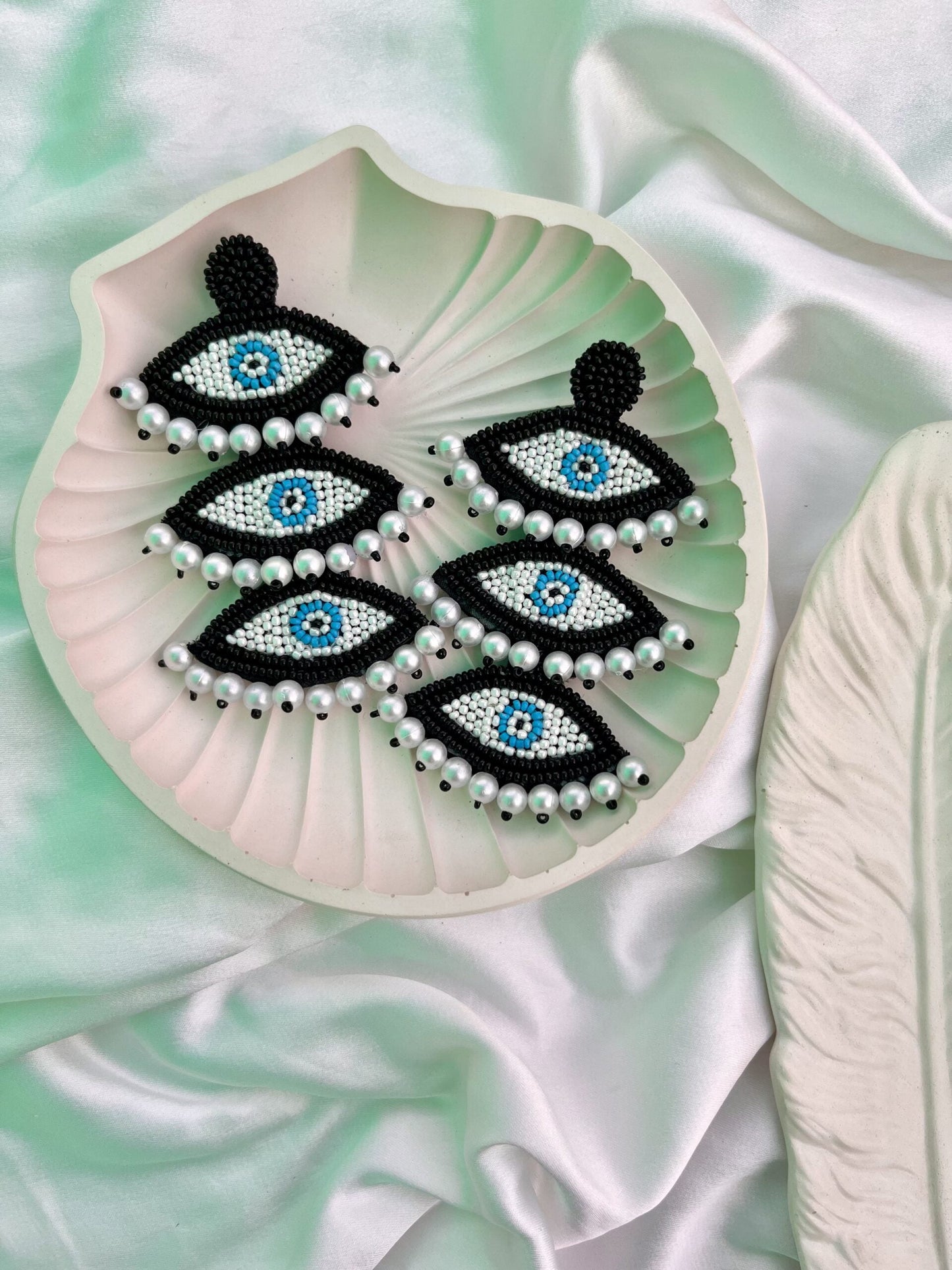 Layered Evil Eye Earrings image 0